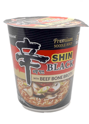 NONG SHIM SPICY SHIN BLACK NOODLE 農心 辛字辣香菇黑杯麵*大*(101 G)