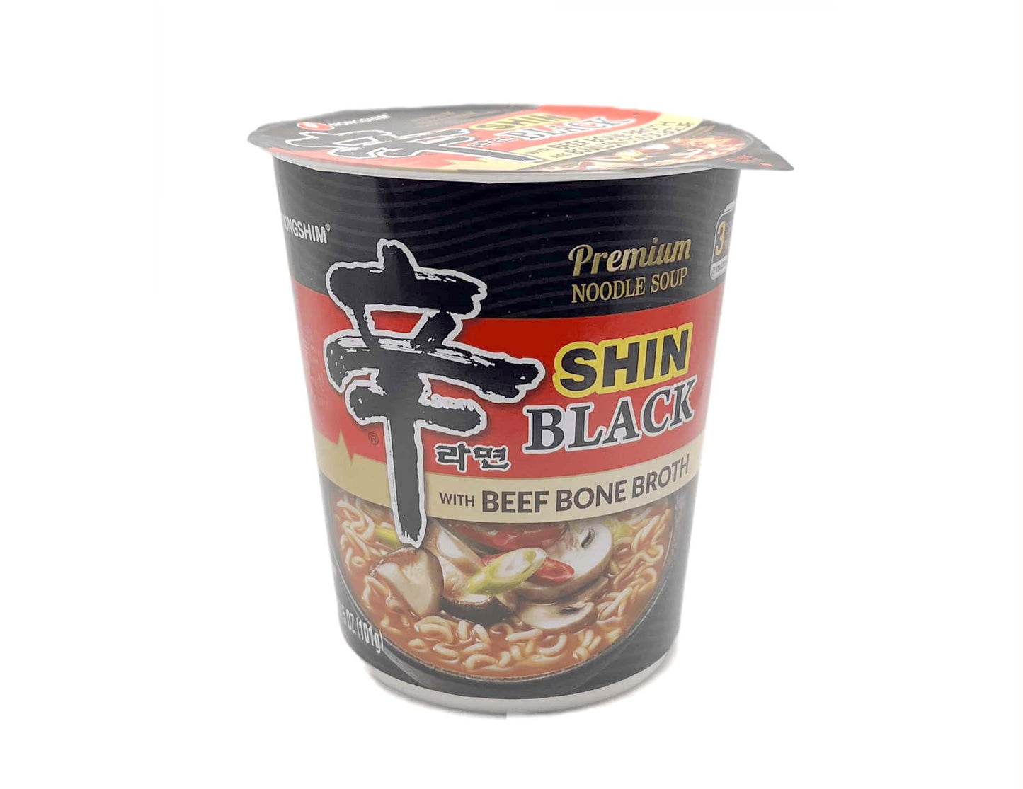 NONG SHIM SPICY SHIN BLACK NOODLE 農心 辛字辣香菇黑杯麵*大*(101 G)