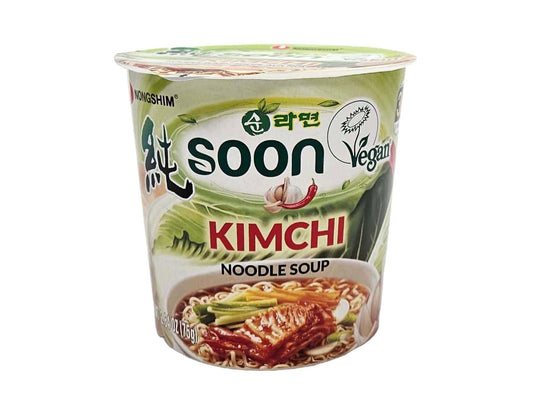 NONG SHIM SOON VEGGIE KIMCHI NOODLE  農心 純素泡菜杯麵(75 G)