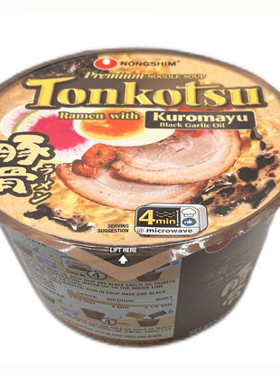 NONG SHIM BIG BOWL TONKOTSU KUROMA YU 農心 黑蒜油豚骨大碗麵（101 G）