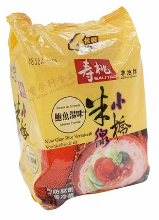 SAU TAO ABALONE SOUP RICE VERMICELLI (FAMILY PACK)壽桃 小橋米線-鮑魚湯味(4'Sx215 G)
