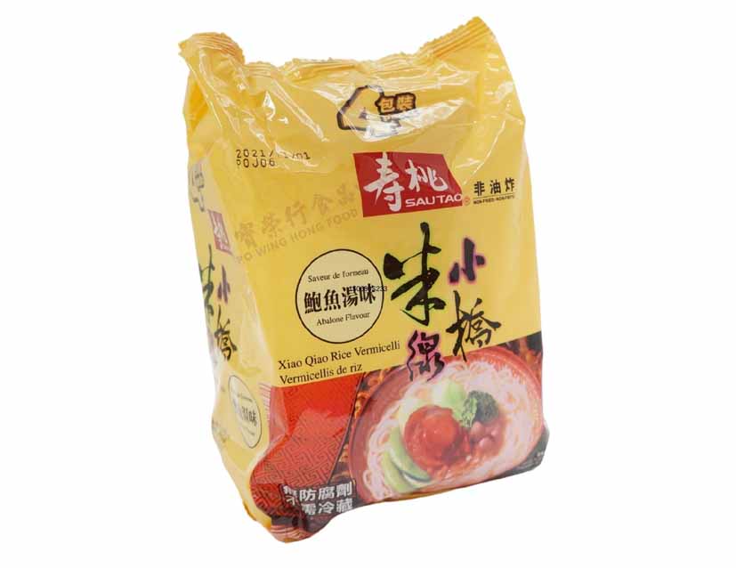 SAU TAO ABALONE SOUP RICE VERMICELLI (FAMILY PACK)壽桃 小橋米線-鮑魚湯味(4'Sx215 G)
