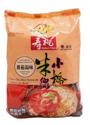 SAU TAO TOMATO SOUP RICE VERMICELLI (FAMILY PACK)壽桃 小橋米線-蕃茄湯味(4'Sx215 G)