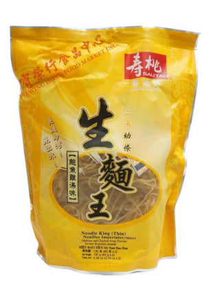 SAU TAO NOODLE KING THIN - ABALONE/CHICKEN SOUP 壽桃 生麵王-幼條鮑魚雞湯味（130 G）