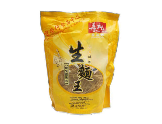 SAU TAO NOODLE KING THIN - ABALONE/CHICKEN SOUP 壽桃 生麵王-幼條鮑魚雞湯味（130 G）