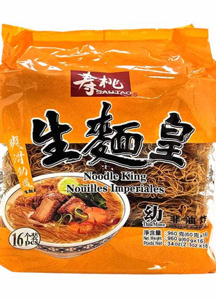 SAO TAO NOODLE KING THIN 壽桃 生麵皇-幼條(960 G)