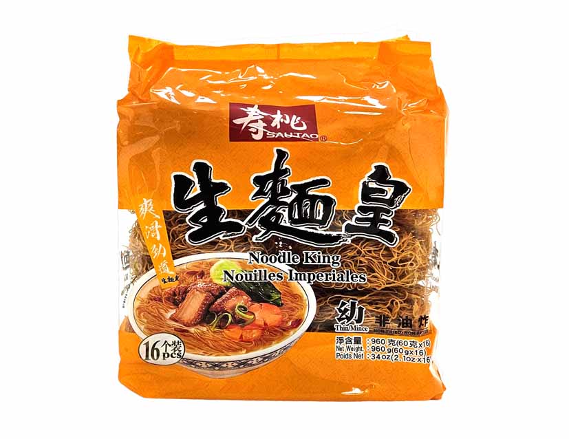 SAO TAO NOODLE KING THIN 壽桃 生麵皇-幼條(960 G)