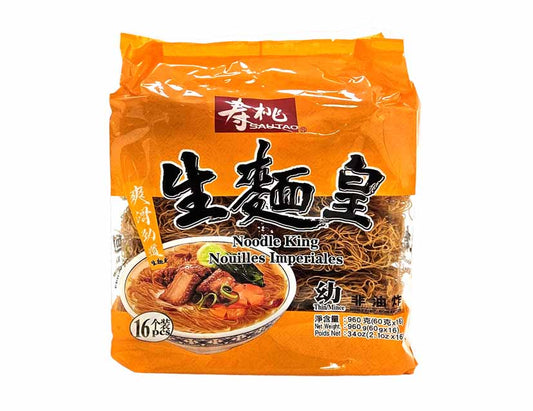 SAO TAO NOODLE KING THIN 壽桃 生麵皇-幼條(960 G)