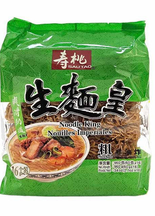 SAO TAO NOODLE KING THICK  壽桃 生麵皇-粗條(960 G)
