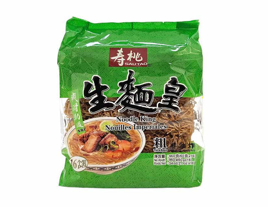 SAO TAO NOODLE KING THICK  壽桃 生麵皇-粗條(960 G)