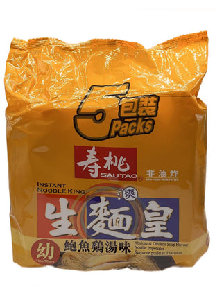 SAO TAO ABALONE & CHICKEN SOUP FLAVOR  壽桃 生麵皇-鮑魚雞(5'Sx70 G)