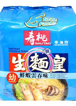 SAO TAO WONTON SOUP FLAVORED 壽桃  生麵皇-鮮蝦雲吞(5'Sx70 G)