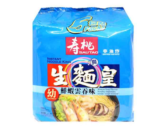 SAO TAO WONTON SOUP FLAVORED 壽桃  生麵皇-鮮蝦雲吞(5'Sx70 G)