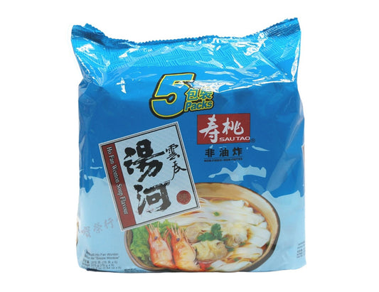 SAO TAO HO FAN WONTON SOUP FLAVORED 壽桃  湯河粉-雲吞味(5'Sx75G)
