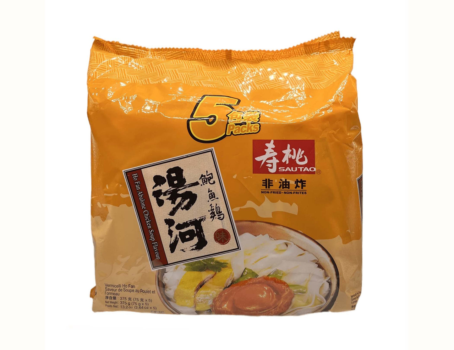 SAO TAOHO FAN ABALONE CHICKEN SOUP FLAVOR 壽桃 湯河粉-鮑魚雞(5'Sx75G)
