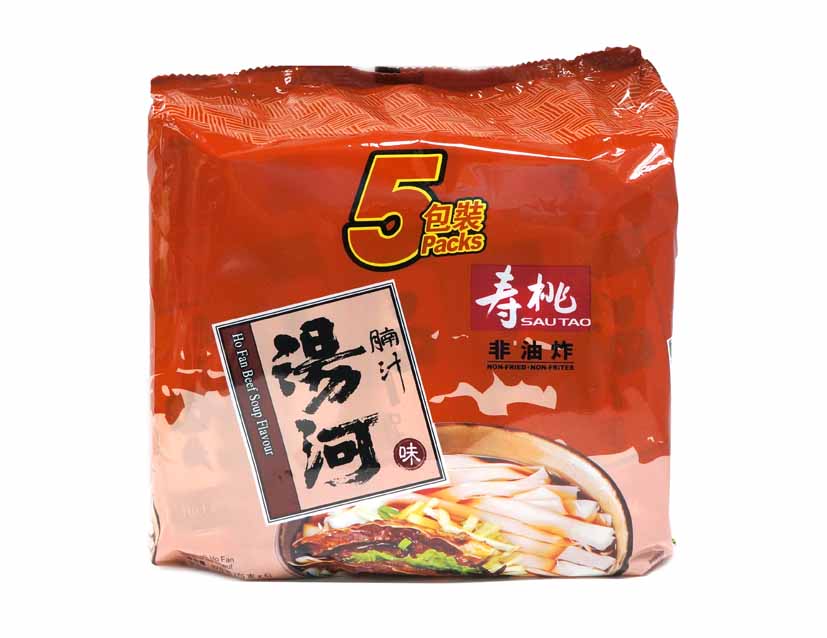 SAO TAOHO FAN BEEF SOUP FLAVOR 壽桃 湯河粉-腩汁味(5'Sx75G)