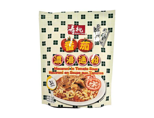 SAO TAO MACARONI IN TOMATO SOUP 壽桃 蕃茄濃湯通粉(4.58 OZ)