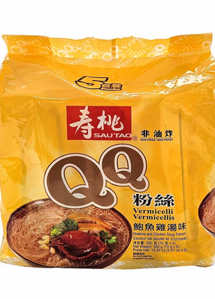 SAU TAO VERMICELLI ABALONE & CHICKEN 壽桃 QQ粉絲-鮑魚雞湯味(5x70 G)