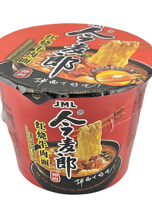 ARTIFICAL STEW BEEF FLAVOR INSTANT NOODLES (BOWL)今麥郎 紅燒牛肉彈碗麵(116 G)
