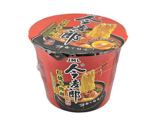 ARTIFICAL STEW BEEF FLAVOR INSTANT NOODLES (BOWL)今麥郎 紅燒牛肉彈碗麵(116 G)