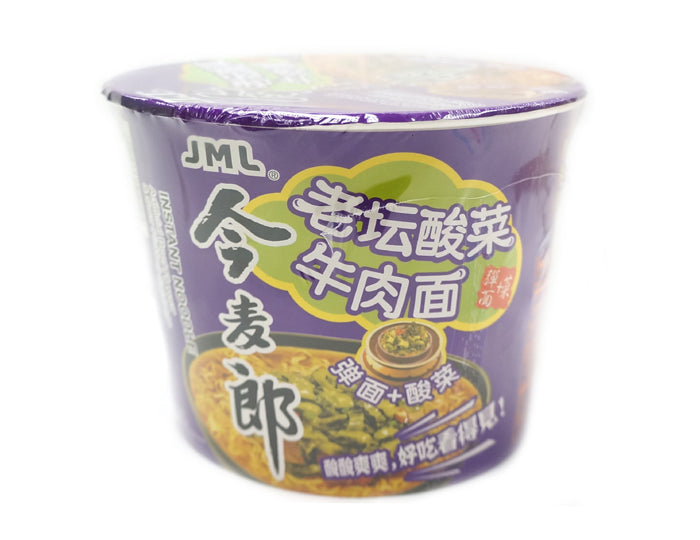 BEEF FLAVOR & SOUR PICKLED INSTANT NOODLES (BOWL)今麥郎 老壇酸菜牛肉麵(119 G)