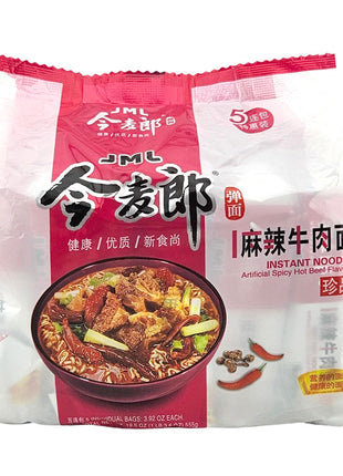 ARTIFICAL SPICY HOT BEEF FALVOR 今麥郎 麻辣牛肉麵(5'Sx110G)