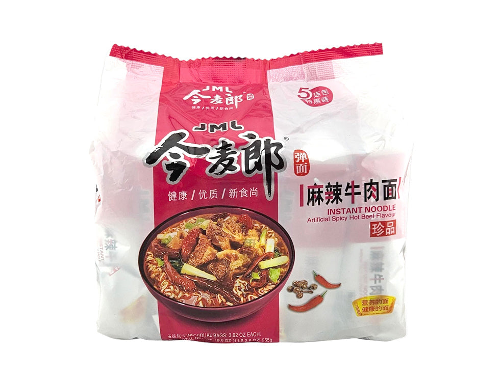 ARTIFICAL SPICY HOT BEEF FALVOR 今麥郎 麻辣牛肉麵(5'Sx110G)