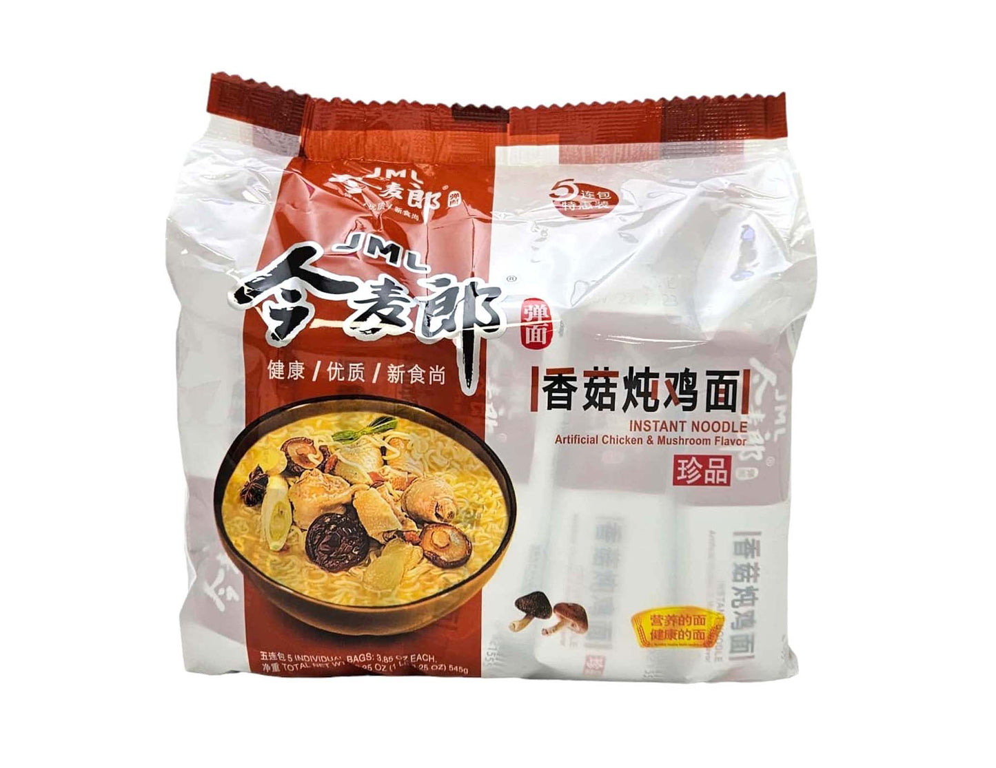 ARTIFICIAL CHICKEN & MUSHROOM FLAVOR NOODLE  今麥郎 香菇燉雞麵(5'Sx109G)