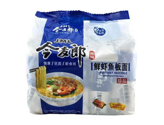 INSTANT SEAFOOD FLAVOR NOODLE 今麥郎 鮮蝦魚板麵(5'Sx104G)