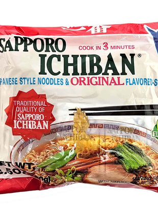 SAPPORO ICHIBAN ORIGINAL JAPANESE NOODLES 仙幌一番即食麵*原味*（100G）