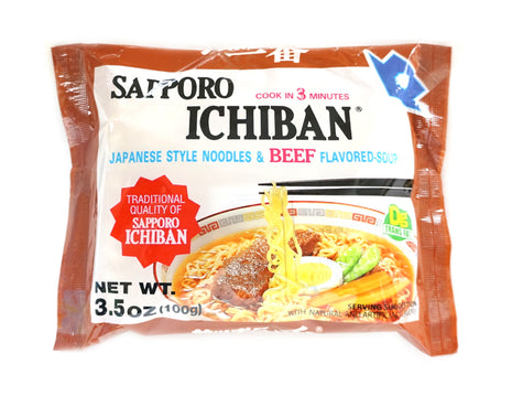 SAPPORO JAPANESE STYLE NOODLES BEEF FLAVOR仙 幌一番 即食麵*牛肉*(100 G)
