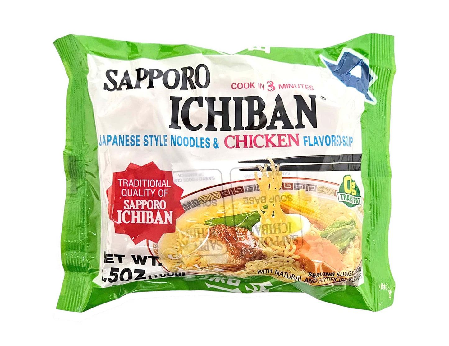 SAPPORO JAPANESE STYLE NOODLES CHICKEN FLAVOR 仙幌 一番即食麵*雞味*（100 G）