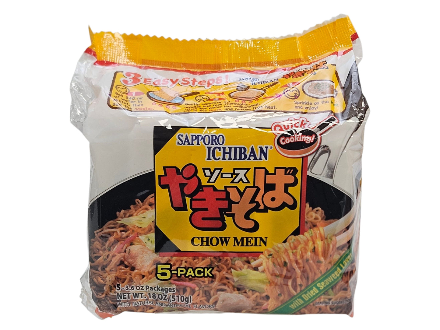 SAPPORO ICHIBAN CHOW MEIN 仙幌 一番炒麵（5'Sx3.6 OZ）