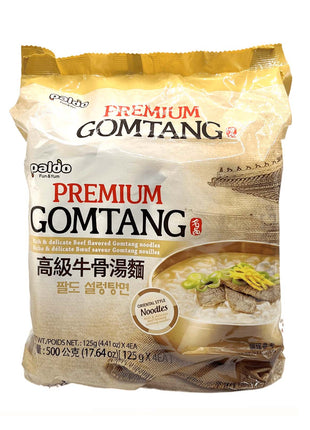 PALDO PREMIUM GOMTANG NOODLE BEEF FLA 高級牛骨湯麵(4'Sx125G)