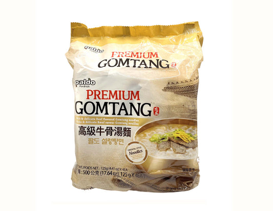 PALDO PREMIUM GOMTANG NOODLE BEEF FLA 高級牛骨湯麵(4'Sx125G)