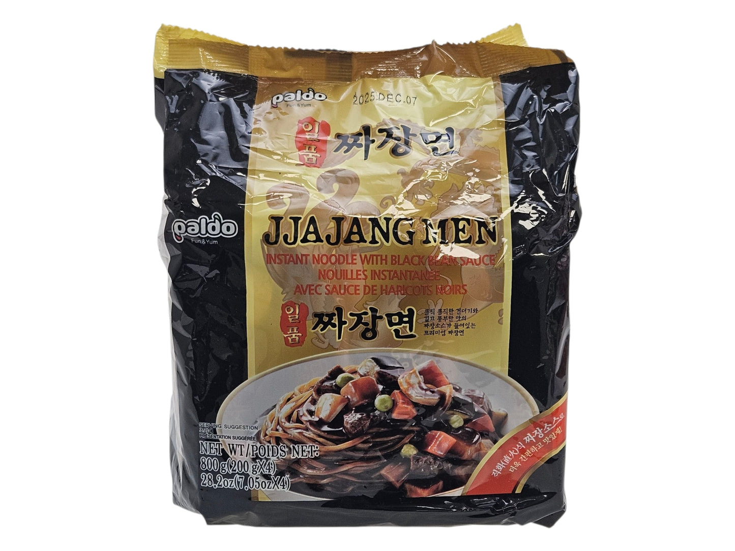 PALDO INSTANT NOODLE WITH BLACK BEAN SAUCE 御膳炸醬麵（4x200 G）