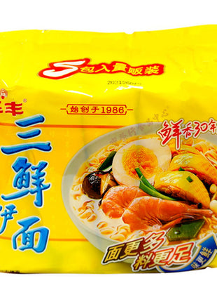 HUA FENG MIX SEAFOOD NOODLE 華豐 三鮮伊麵（5'S x 78G）