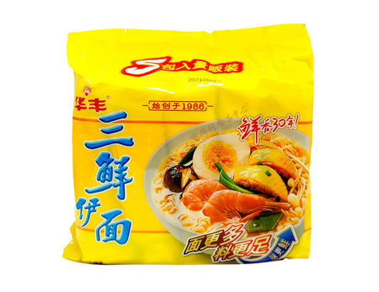 HUA FENG MIX SEAFOOD NOODLE 華豐 三鮮伊麵（5'S x 78G）