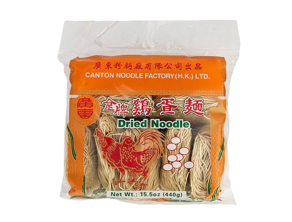 CANTON DRIED NOODLE (FINE) 廣東金牌 雞蛋麵*幼*(440 G)
