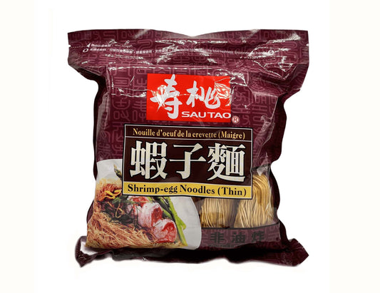 SHRIMP-EGG NOODLE(THIN) (NON-FRIED) 壽桃 蝦子麵*幼*(416 OZ)