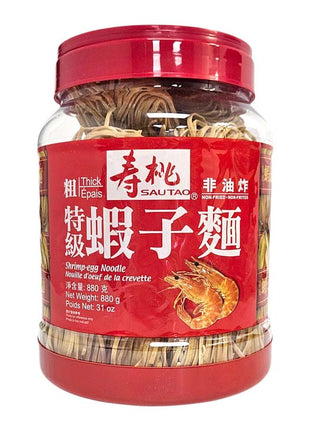 SAO TAO SHRIMP EGG  NOODLE 壽桃  特級蝦子麵(880 G)