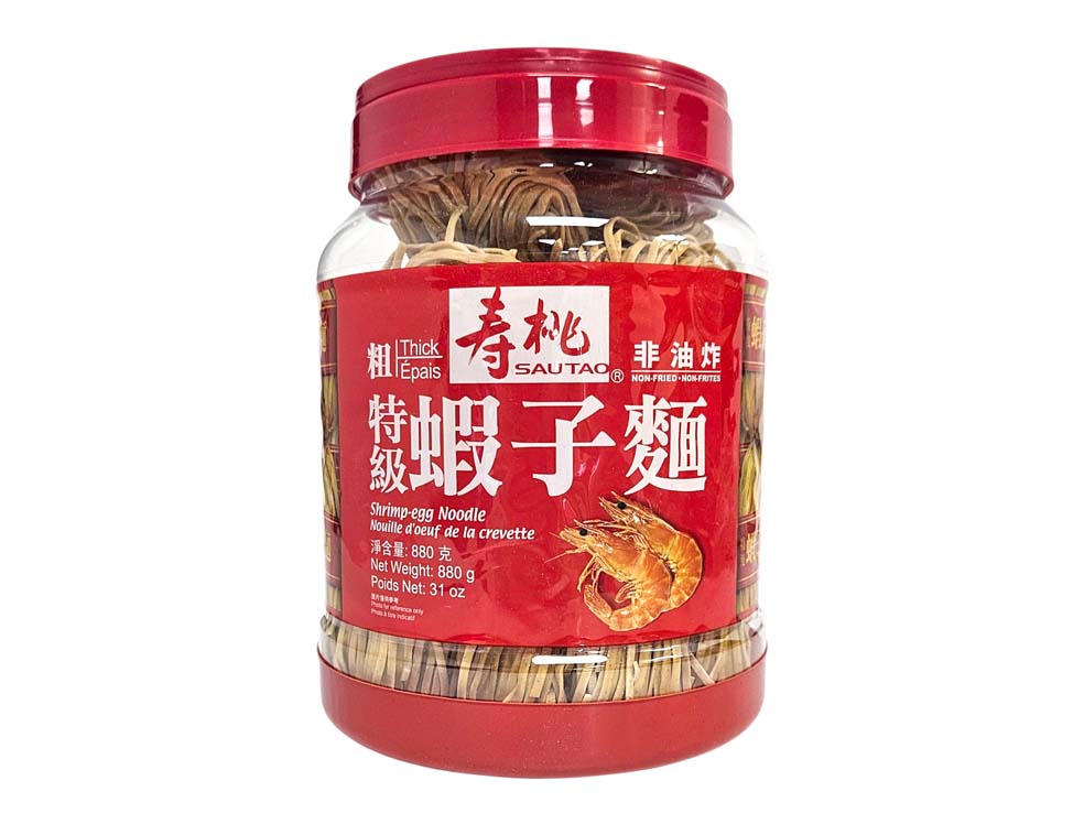 SAO TAO SHRIMP EGG  NOODLE 壽桃  特級蝦子麵(880 G)