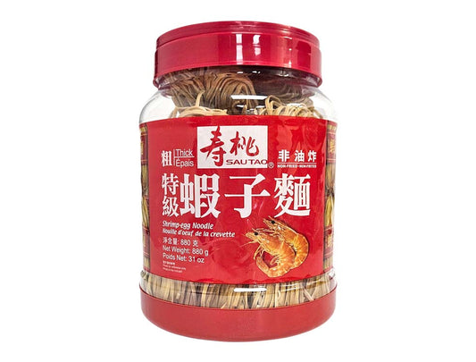 SAO TAO SHRIMP EGG  NOODLE 壽桃  特級蝦子麵(880 G)