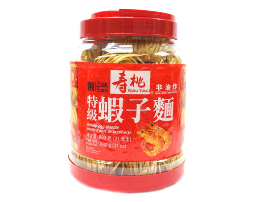 SAO TAO SHRIMP NOODLE 壽桃 特級蝦子麵*粗*（31 OZ）