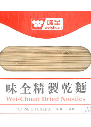 WEI CHUANDRIED NOODLE *M*味全 乾麵*中*（5 LB）
