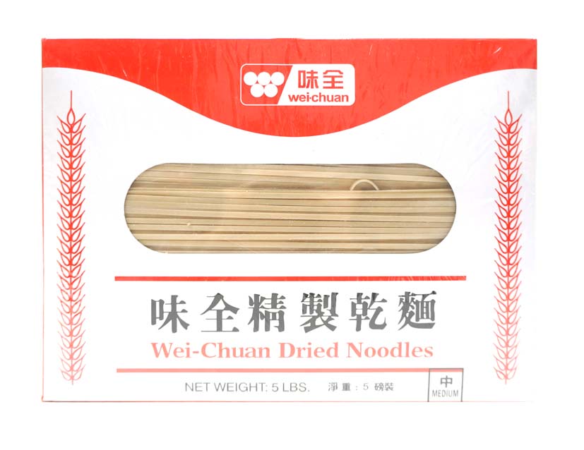 WEI CHUANDRIED NOODLE *M*味全 乾麵*中*（5 LB）