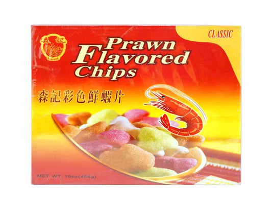 PRAWN FLAVORED CHIPS 森記 彩色蝦片(16 OZ)