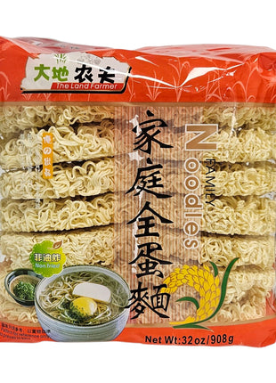 THE LAND FARMER PLAIN NOODLES (EGG FLAVOR)大地農夫 家庭全蛋麵（32 OZ）