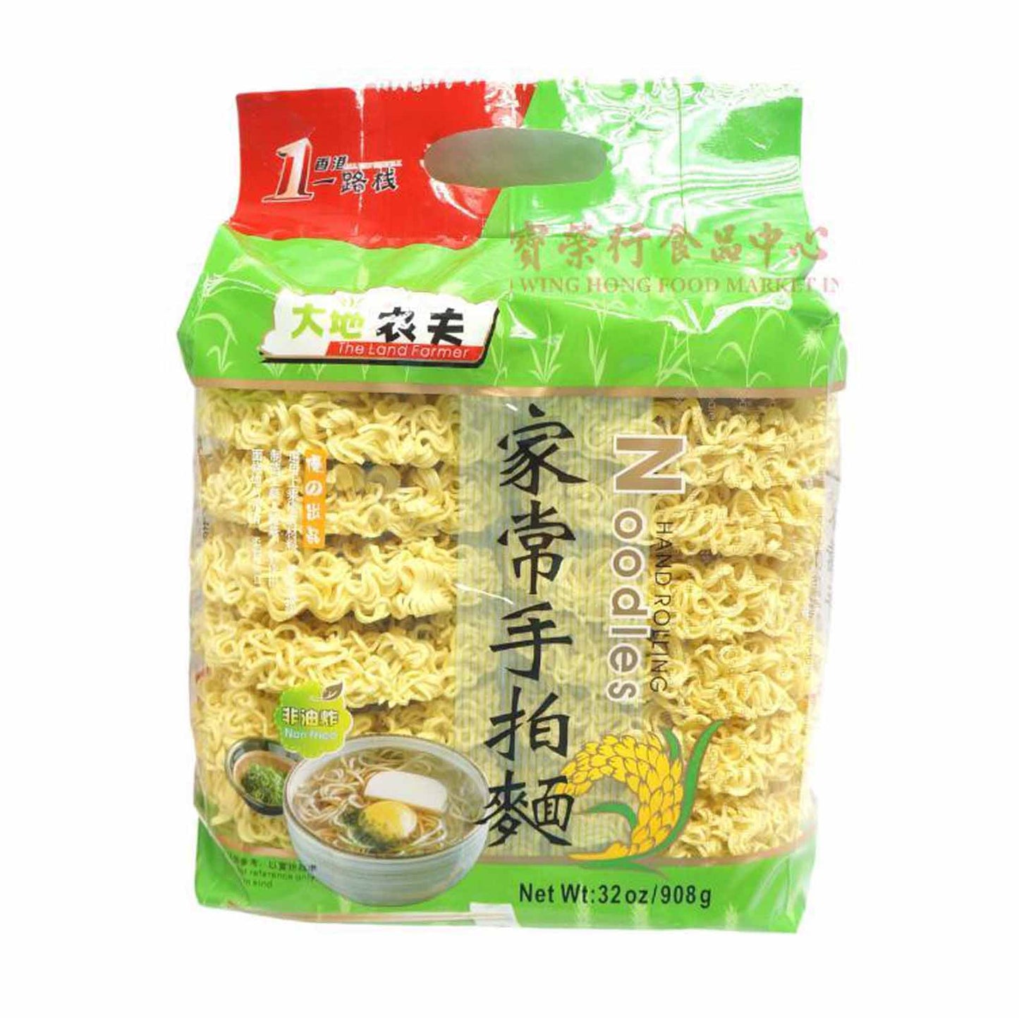 THE LAND FARMER HAND ROLLED NOODLE (ECONOMY PACK)大地農夫 家常手拍麵（32 OZ）