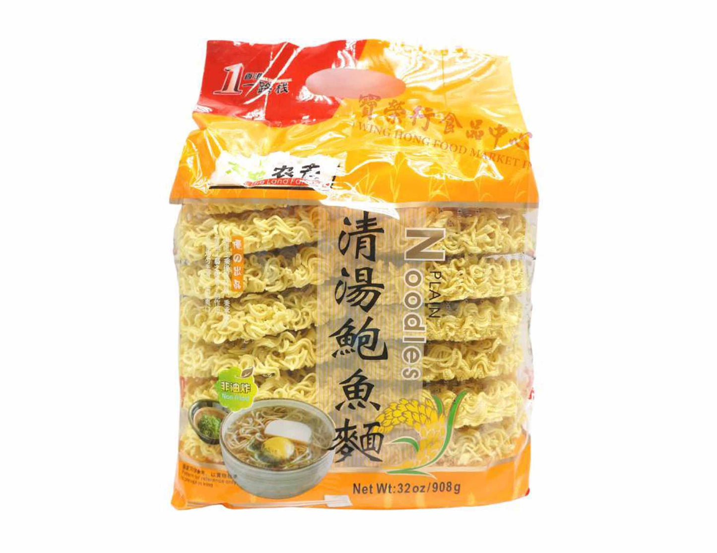 THE LAND FARMER PLAIN NOODLES (ABALONE FLAVOR)  大地農夫 清湯鮑魚麵（32 OZ)